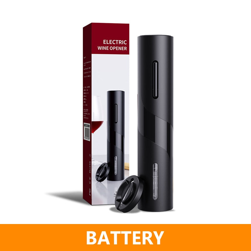 Electric Wine Bottle Opener with Foil Cutter One-click Button Rechargeable Automatic