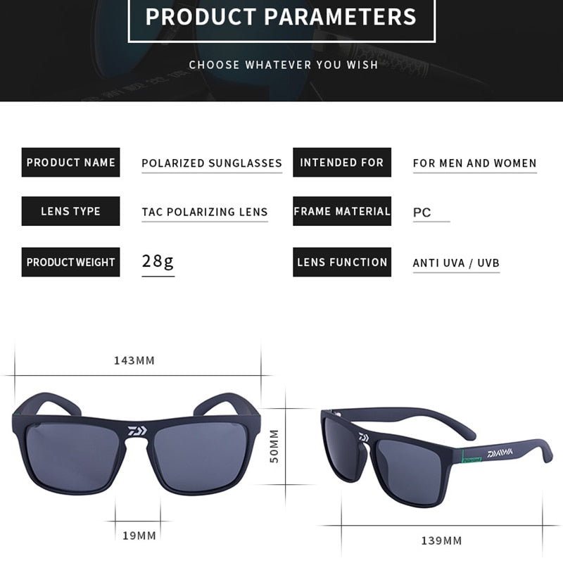 DAIWA 2020 Polarized Sunglasses UV400 Eyewear