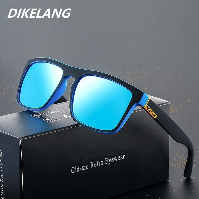 Fashion Square Vintage Polarized Sunglasses Men Women UV400 Eyewear