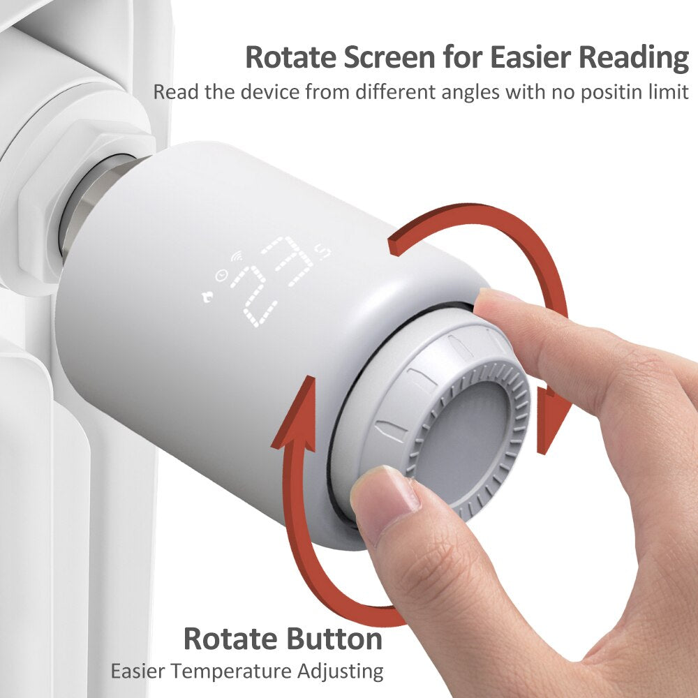 ZigBee 3.0 Smart TRV Tuya Programmable Thermostatic Radiator Valve Wireless Controller Alexa