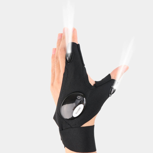 Half Finger Glove with LED