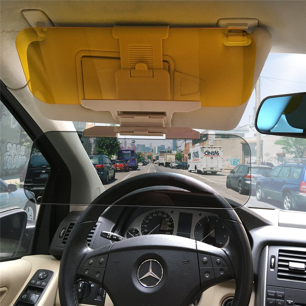 2 in 1 Car Sun Visor HD Goggle Car Day and Night Anti-UV Anti-Dazzle