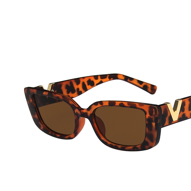 Retro Rectangle Sunglasses Women Brand Designer Vintage Small Frame