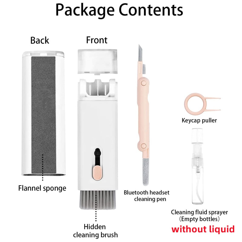 7 in 1 Multifunctional Computer Keyboard Cleaning Brush Earbuds Tools Kit