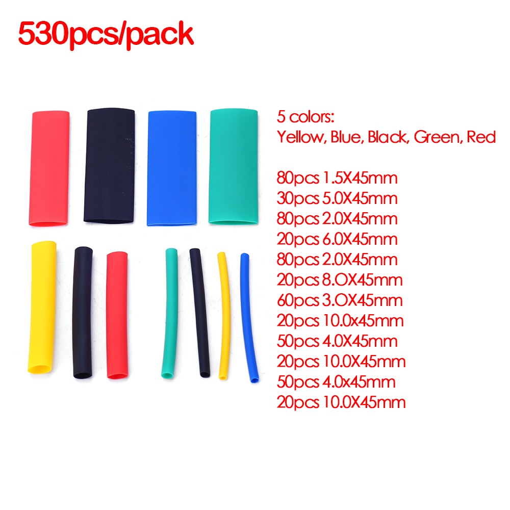 Thermoresistant Tube Heat Shrink Wrapping Cable Sleeve KIT