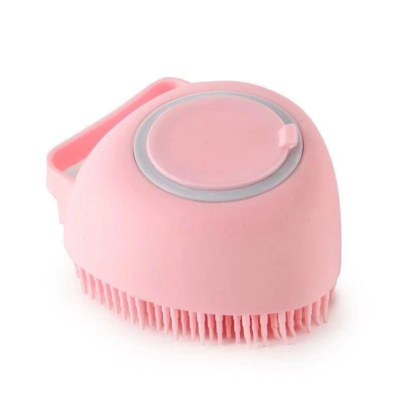 Bathroom  Puppy Big Dog Cat Bath Massage Gloves Brush Soft Safety Silicone