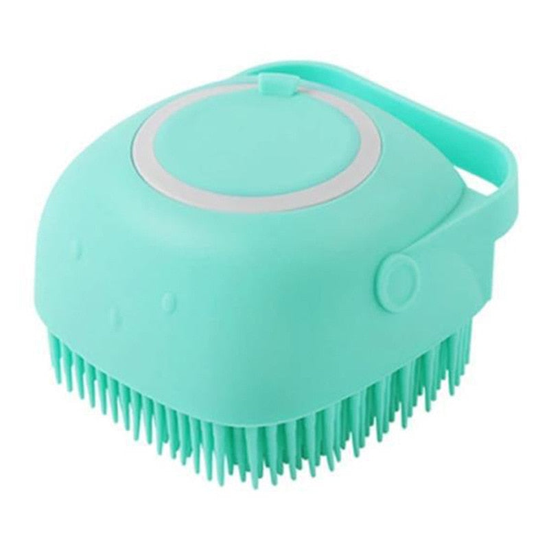 Bathroom  Puppy Big Dog Cat Bath Massage Gloves Brush Soft Safety Silicone