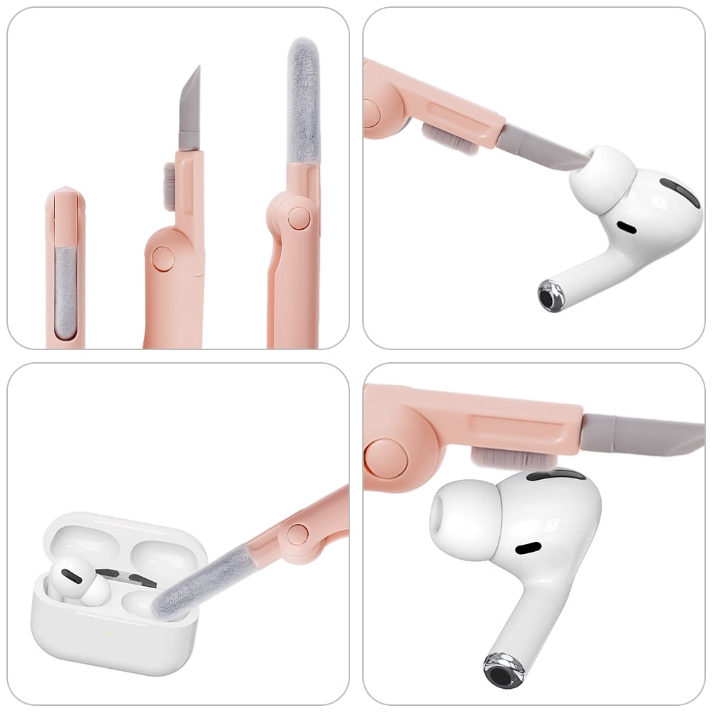 7 in 1 Multifunctional Computer Keyboard Cleaning Brush Earbuds Tools Kit