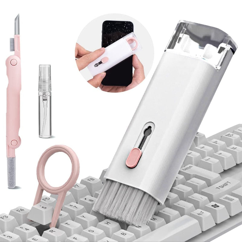 7 in 1 Multifunctional Computer Keyboard Cleaning Brush Earbuds Tools Kit