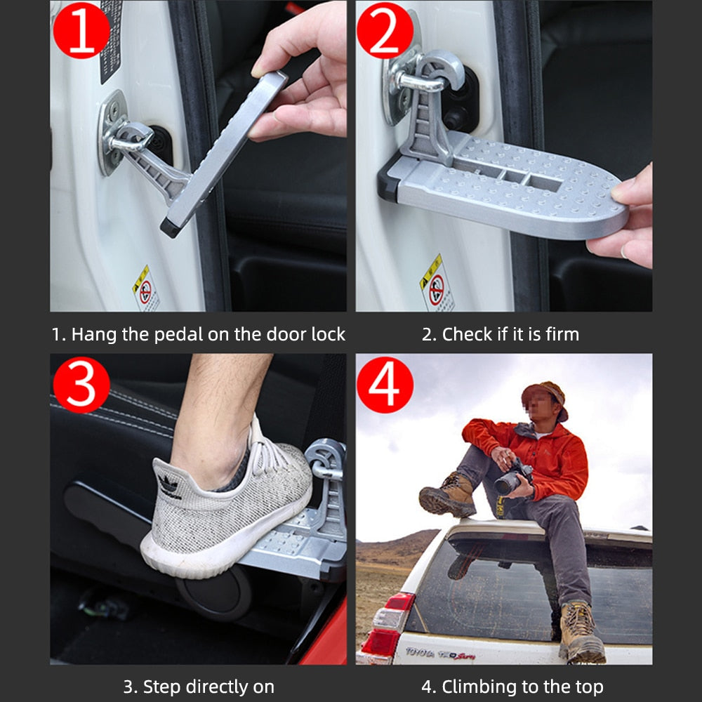 Foldable Car Roof Rack Door Step